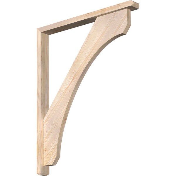 Ekena Millwork Legacy Craftsman Smooth Bracket w/ Offset Brace, Douglas Fir, 3 1/2"W x 34"D x 42"H BKT0402X34X42LEC04SDF - main